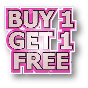 Buy one get one free all items!!!